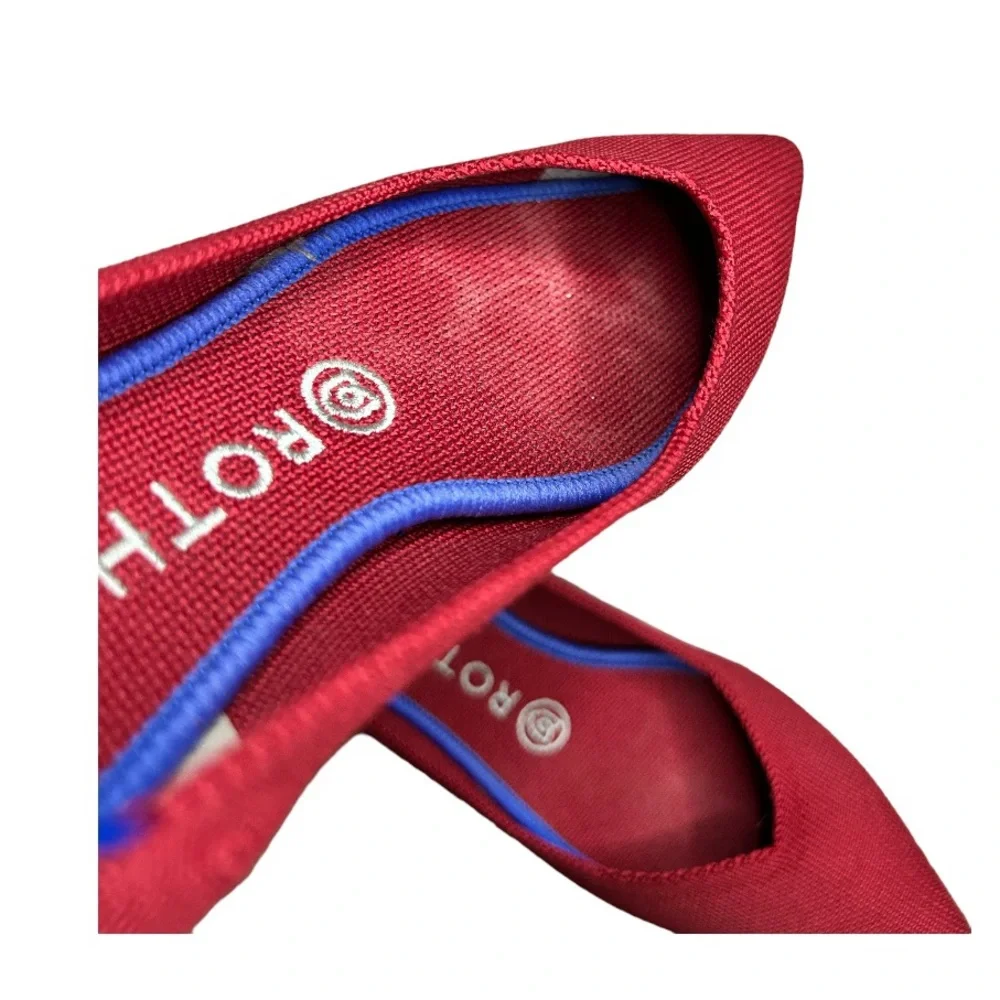 Rothy’s The Point flats in chili - red with blue 7.5 - Picture 7 of 11